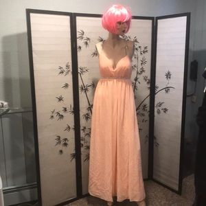 Prom dress in peach